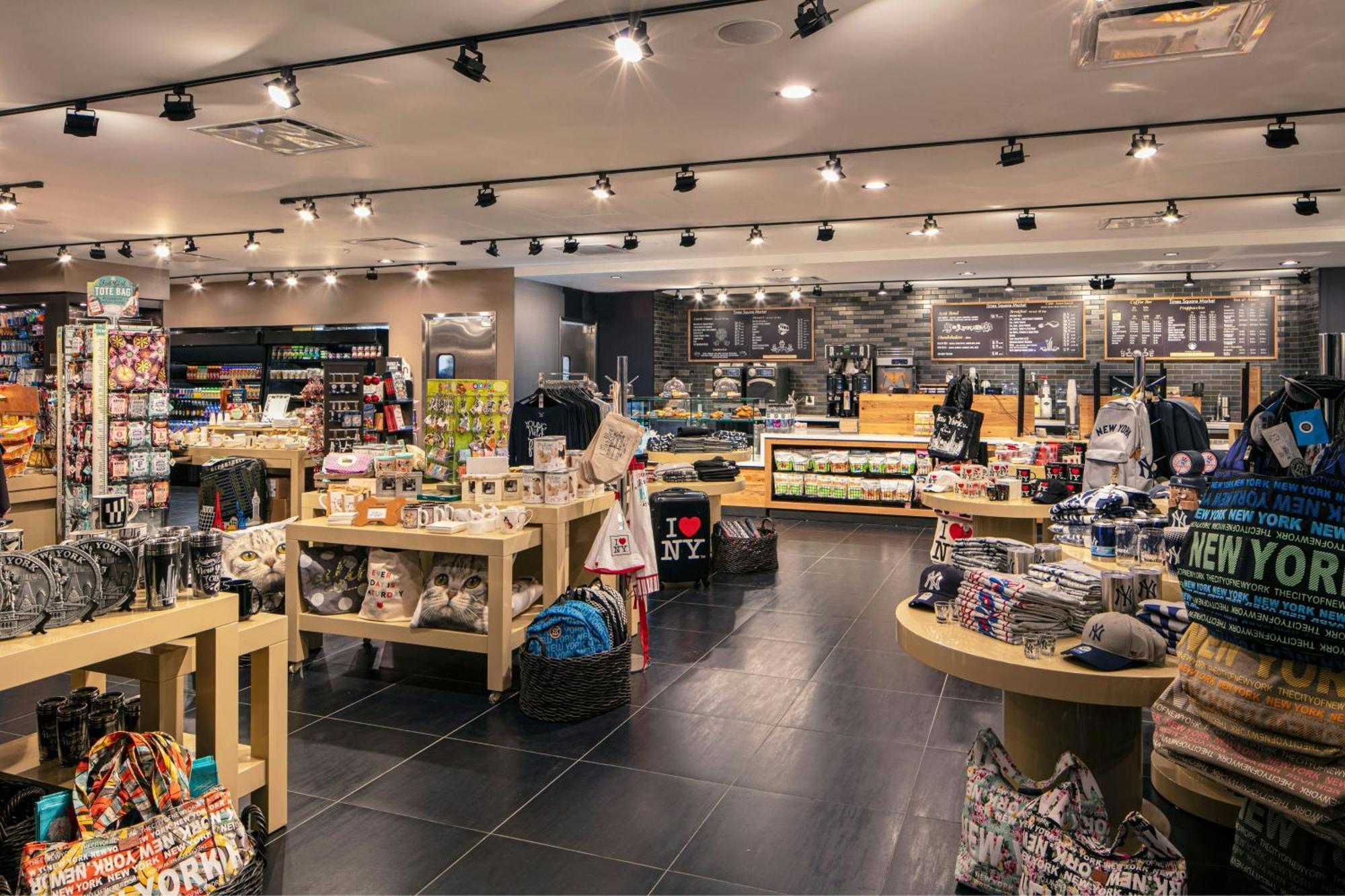 Hotel New York Marriott Marquis Esterno foto The interior of a typical airport duty-free shop