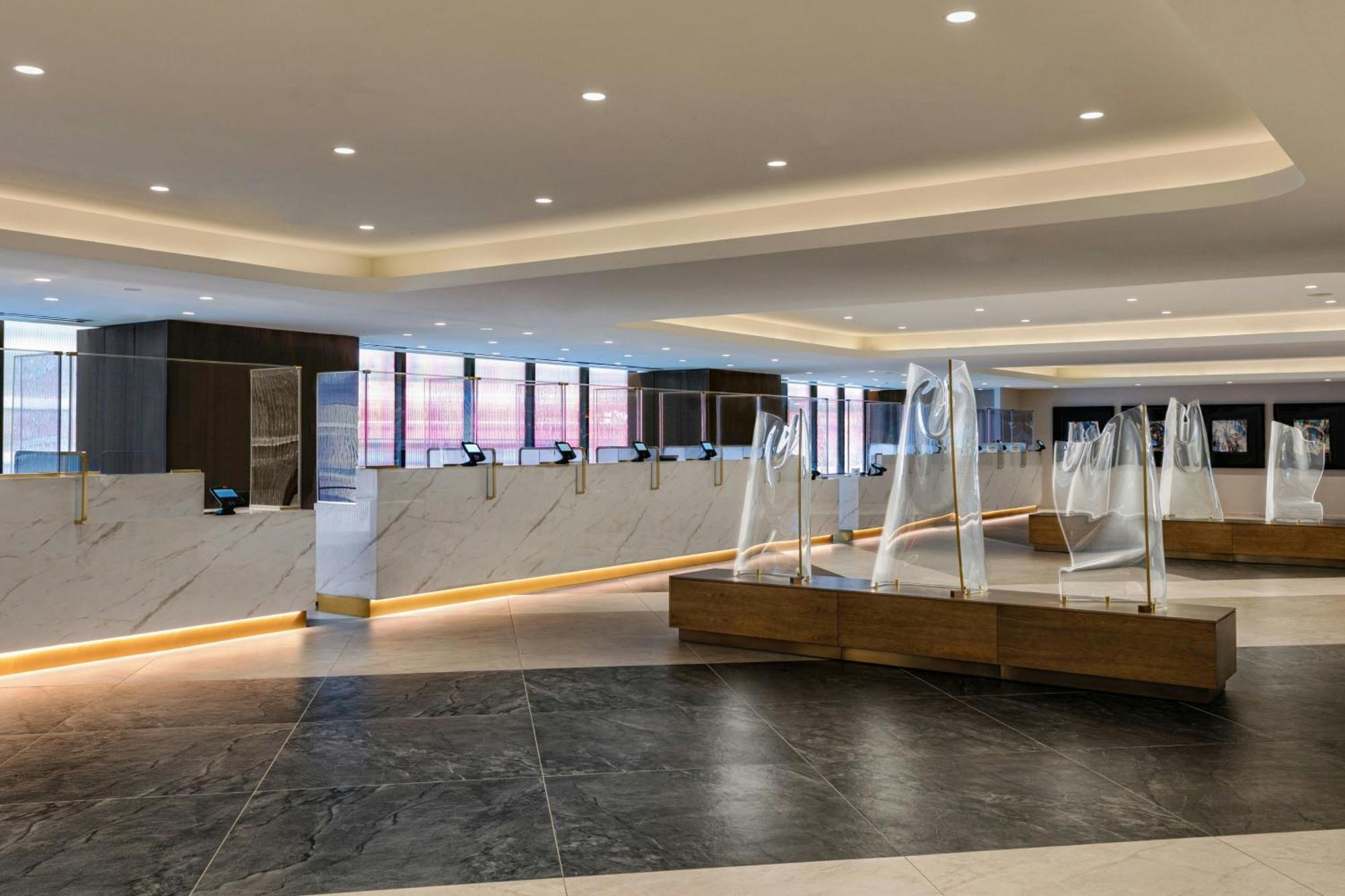 Hotel New York Marriott Marquis Esterno foto The lobby of the hotel